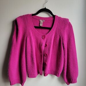 H&M Vibrant Pink Cardigan